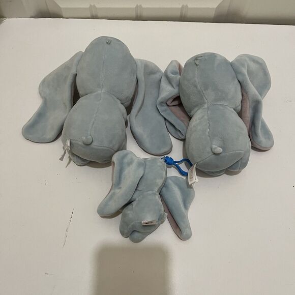 Ty Sparkle Baby DUMBO the Elephant 6" Stuffed Toy Keychain Babies Lot of 3 Plush - Picture 6 of 9